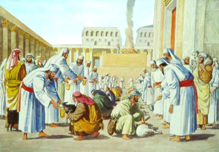 people in city square with animals